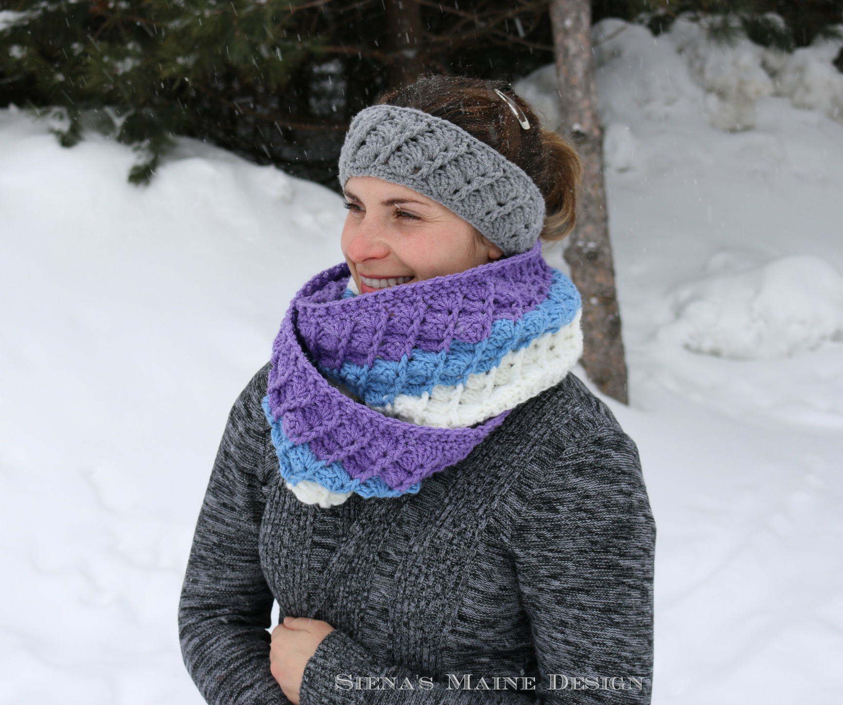 Peacock Feather Jersey Infinity Scarf