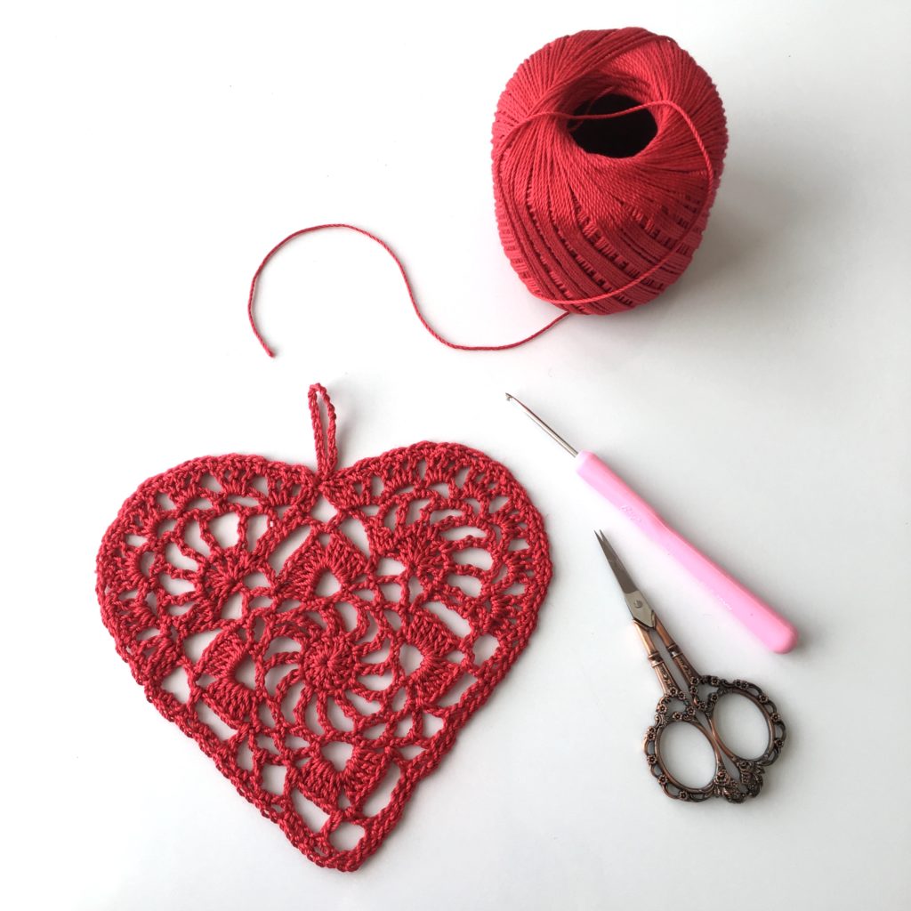 Crochet Heart Doily Jonna Martinez