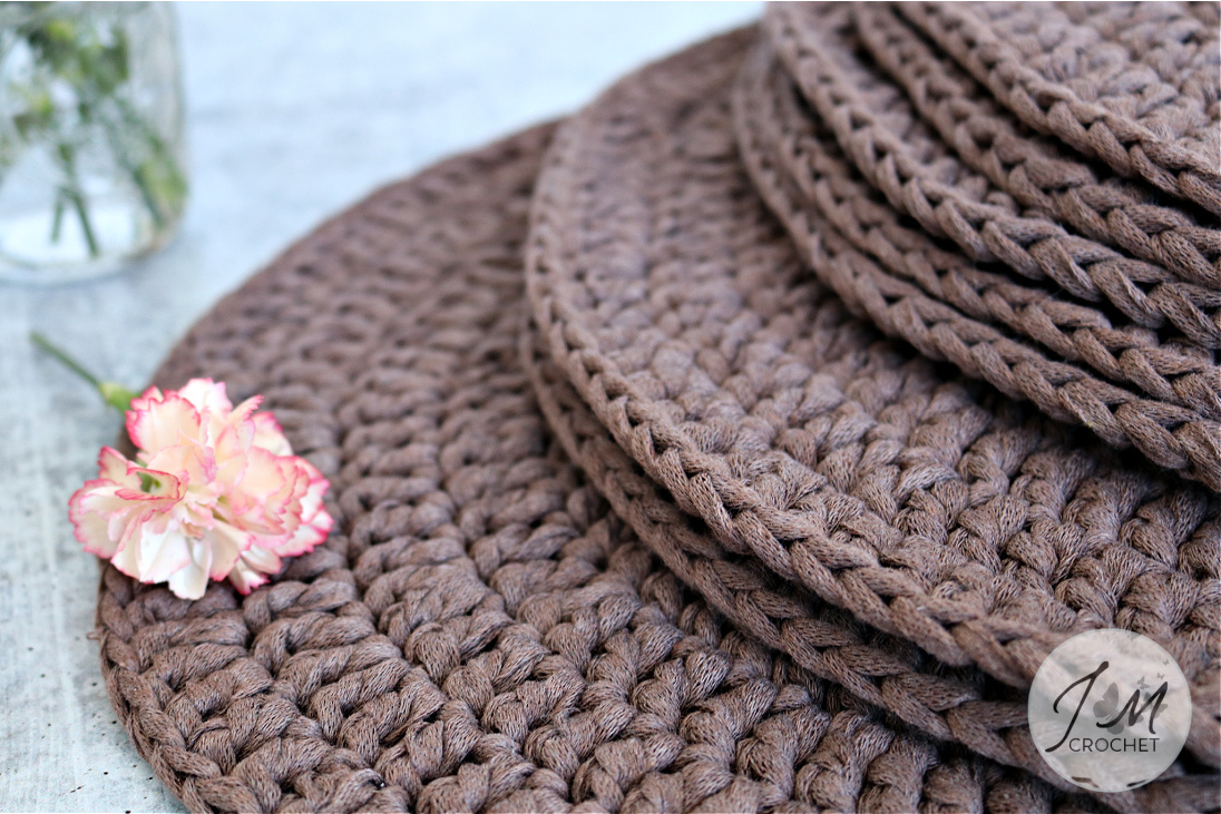 How to Crochet Round Placemats Tutorial Jonna Martinez